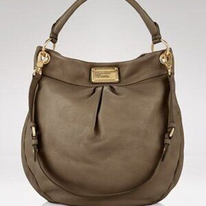 Marc BY Marc Jacobs Classic Q Hillier gray Leather Hobo Hand Or Shoulder Bag